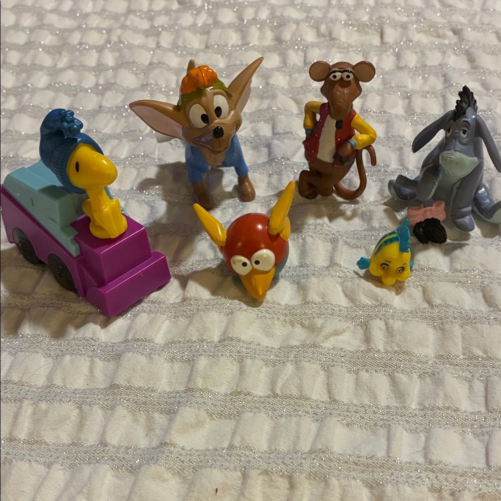 Disney Action Figure Playset with Yellow, Blue, and Purple Characters